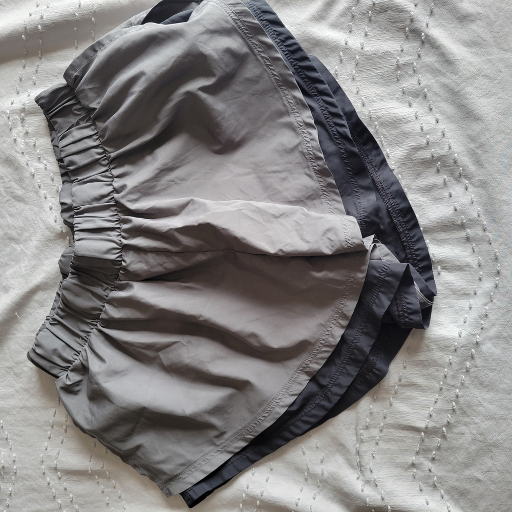 Gray and Black Layered Shorts